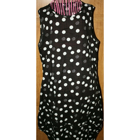 WOMEN'S 2-PIECE SHIFT DRESS SET SZ 3XL (XL) BLACK/WHITE POLKA DOT NWOT LADIES - Picture 5 of 6
